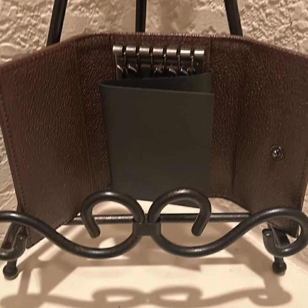 Bvlgari Millerige 6 Keyholder Brown Coated Heritage Canvas Leather New
